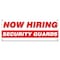 Signmission Now Hiring Security Guards Banner Apply Inside Accepting Application Single Sided B-30305 - alternate 1